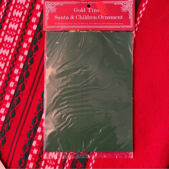 NEW! Victorian Santa Large Paper Ornament Bundle of 2 with envelopes. 1980’s - Picture 4 of 8